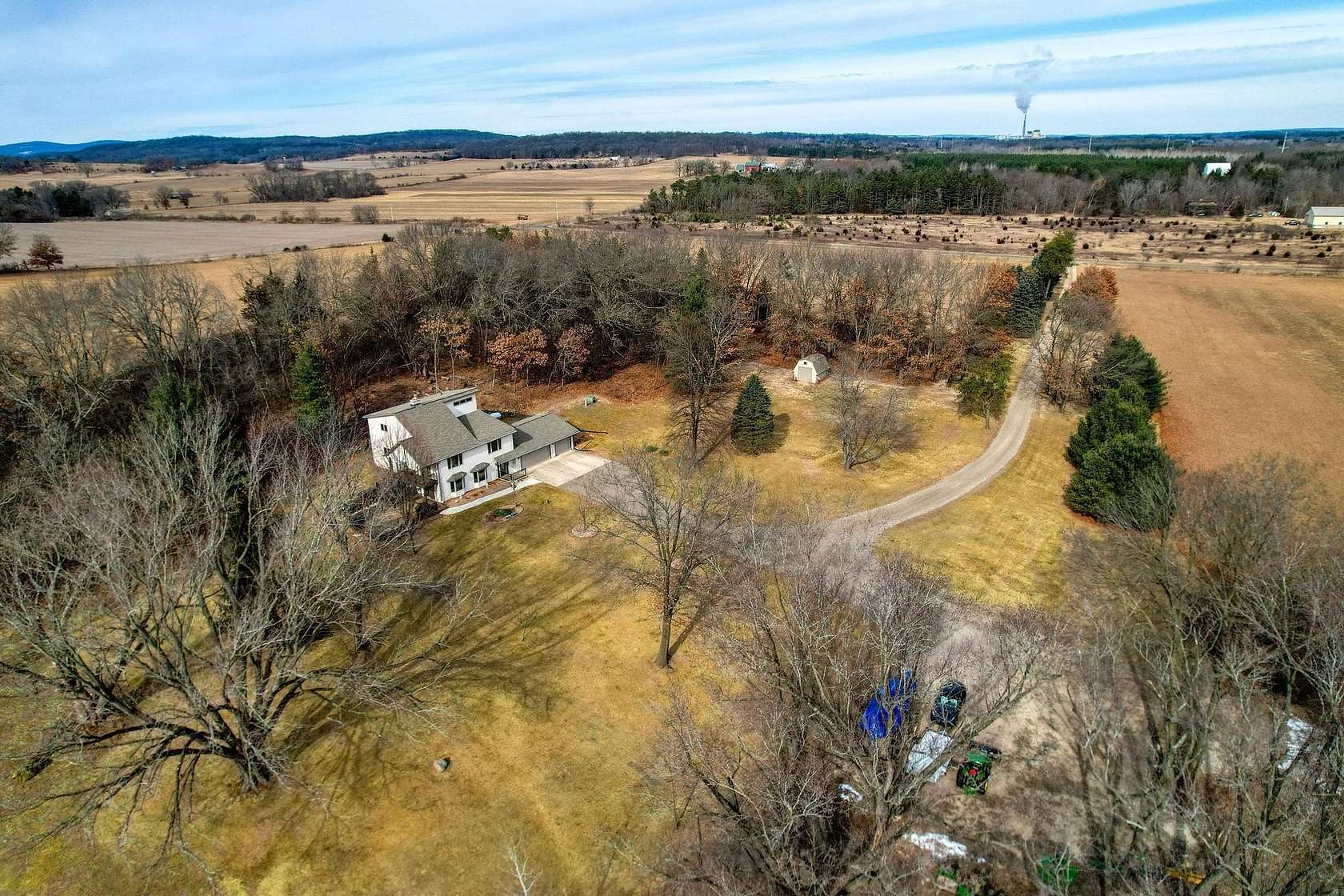 50 Acres of Recreational Land with Home for Sale in Poynette, Wisconsin