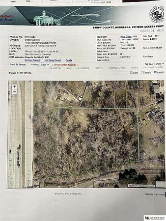 2.49 Acres of Residential Land for Sale in Bellevue, Nebraska