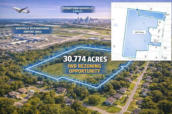 30.8 Acres of Mixed-Use Land for Sale in Nashville, Tennessee