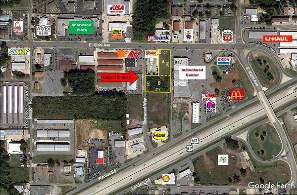 1.32 Acres of Commercial Land for Sale in Sherwood, Arkansas