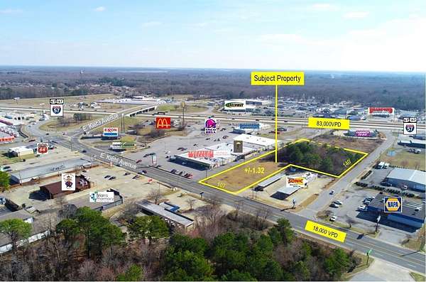 1.32 Acres of Commercial Land for Sale in Sherwood, Arkansas