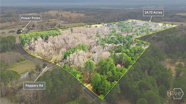 24.7 Acres of Recreational Land for Sale in Bishop, Georgia