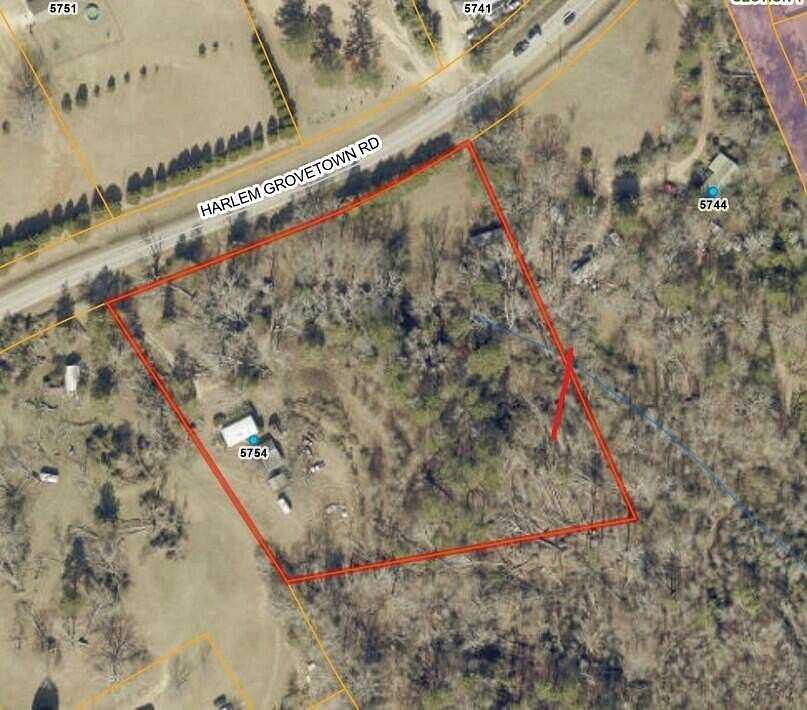 5.16 Acres of Land with Home for Sale in Grovetown, Georgia