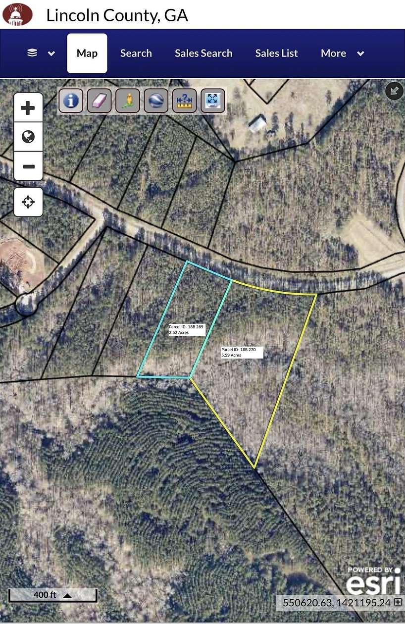 8.1 Acres of Residential Land for Sale in Lincolnton, Georgia