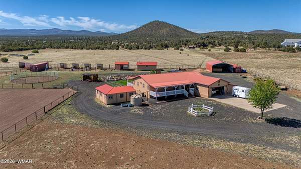 6.8 Acres of Land with Home for Sale in Vernon, Arizona