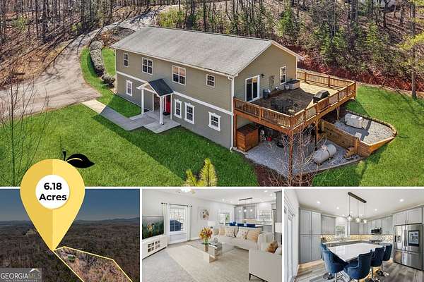 6.18 Acres of Land with Home for Sale in Dawsonville, Georgia