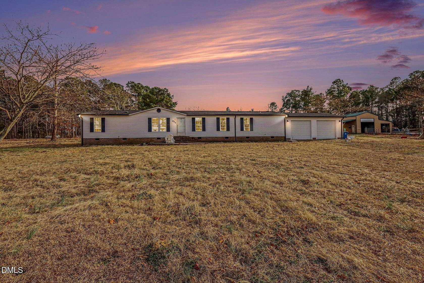 4 Acres of Land with Home for Sale in Lillington, North Carolina