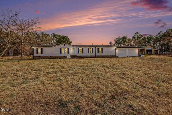 4 Acres of Land with Home for Sale in Lillington, North Carolina