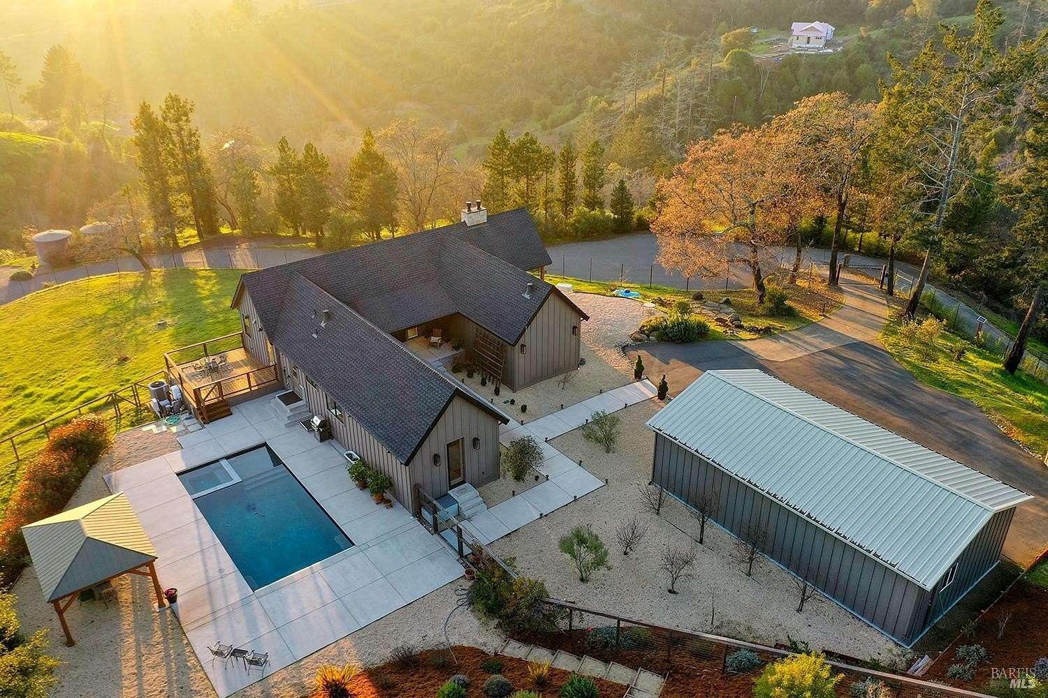 2.1 Acres of Land with Home for Sale in Santa Rosa, California