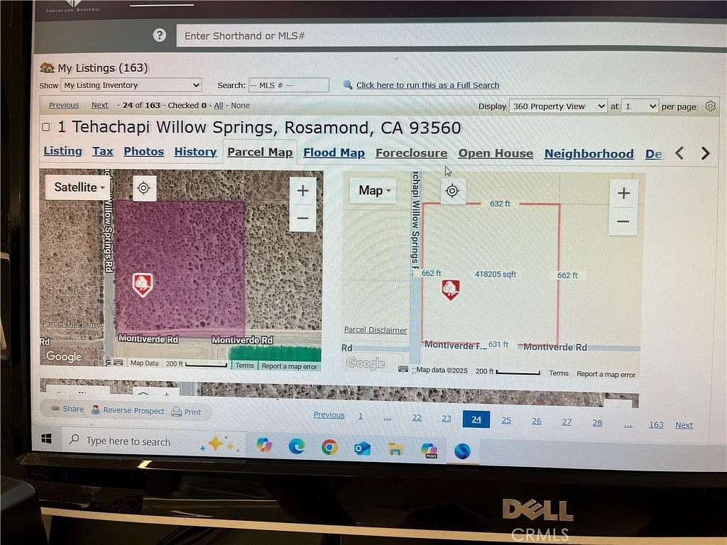 9.55 Acres of Land for Sale in Rosamond, California