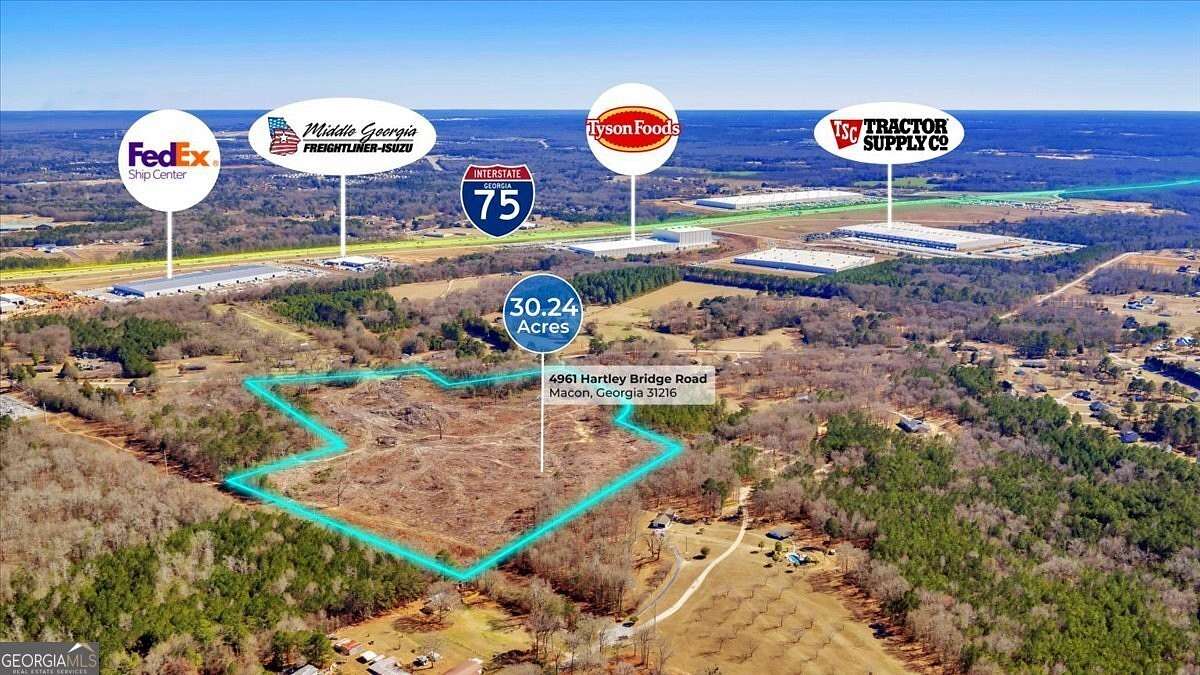 34.5 Acres of Land for Sale in Macon, Georgia
