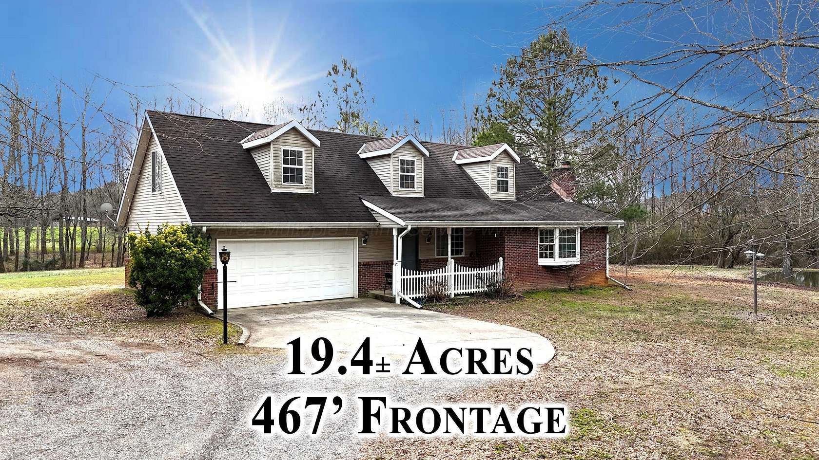 19.4 Acres of Recreational Land with Home for Sale in Hanceville, Alabama