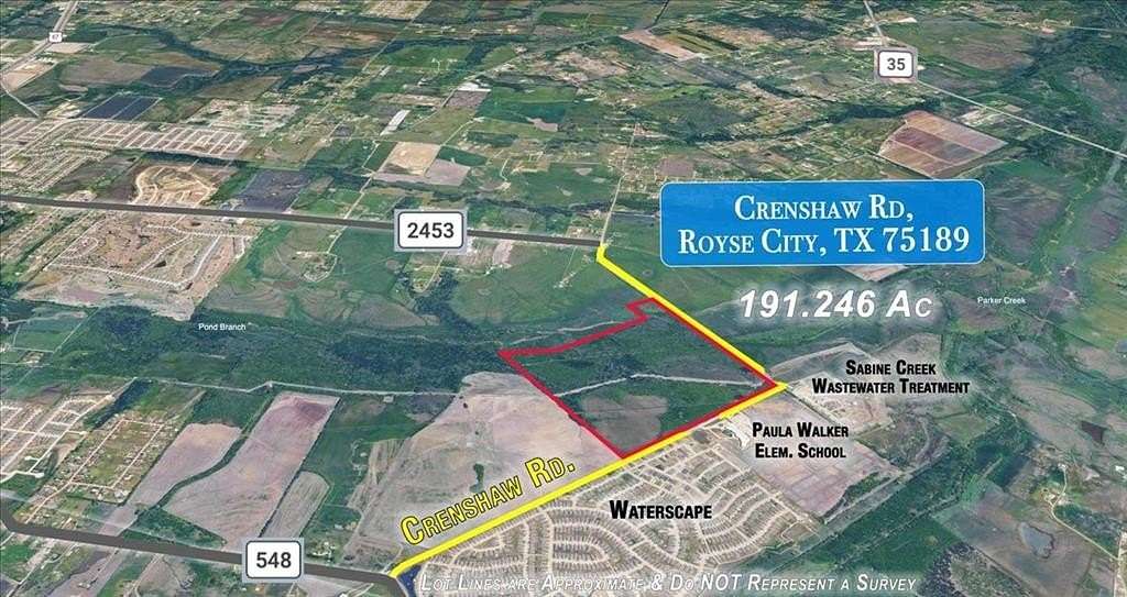 191 Acres of Land for Sale in Royse City, Texas