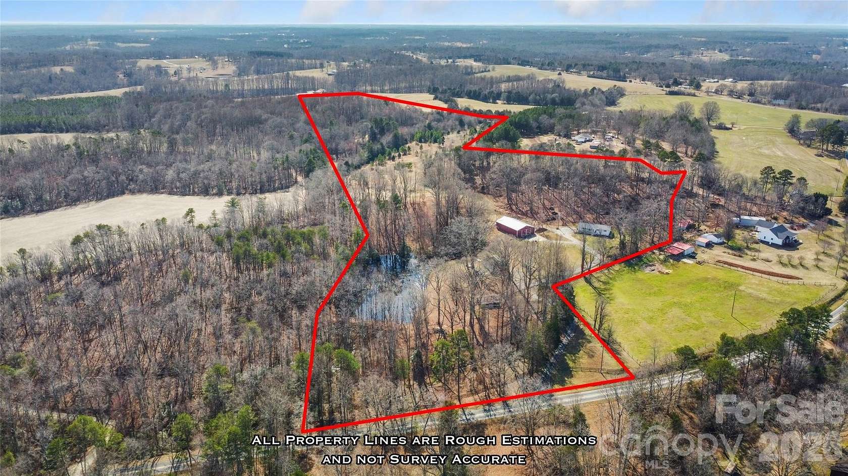 32.2 Acres of Land with Home for Sale in Vale, North Carolina