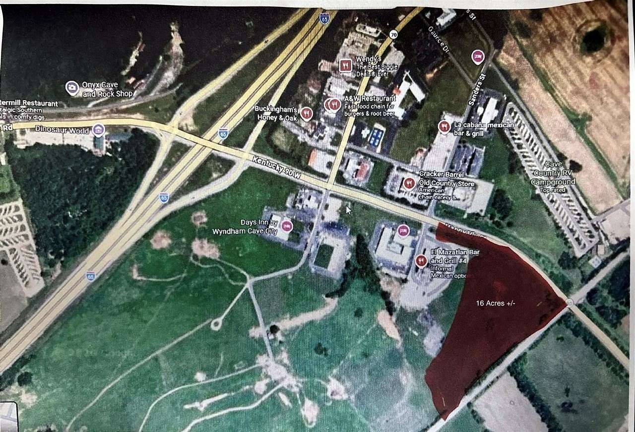 16 Acres of Commercial Land for Sale in Cave City, Kentucky