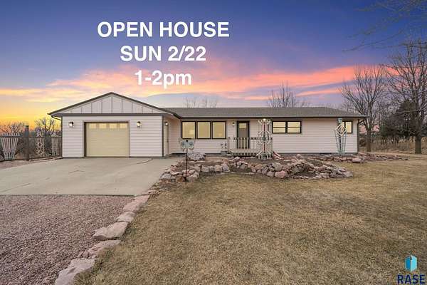 5 Acres of Land with Home for Sale in Garretson, South Dakota