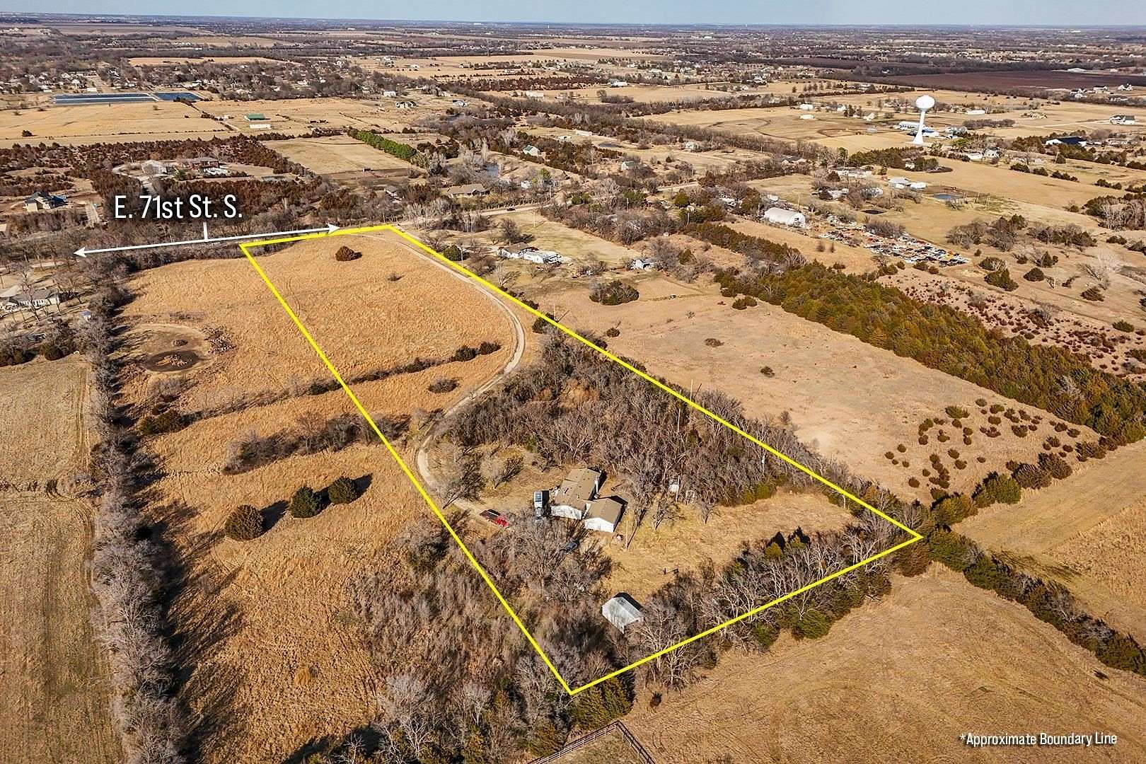10 Acres of Land with Home for Sale in Derby, Kansas