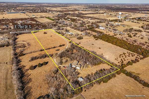 10 Acres of Land with Home for Sale in Derby, Kansas
