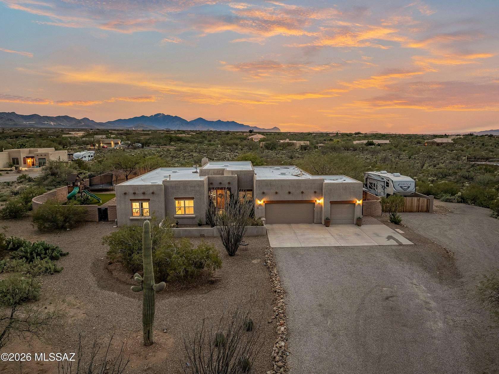 2 Acres of Land with Home for Sale in Vail, Arizona