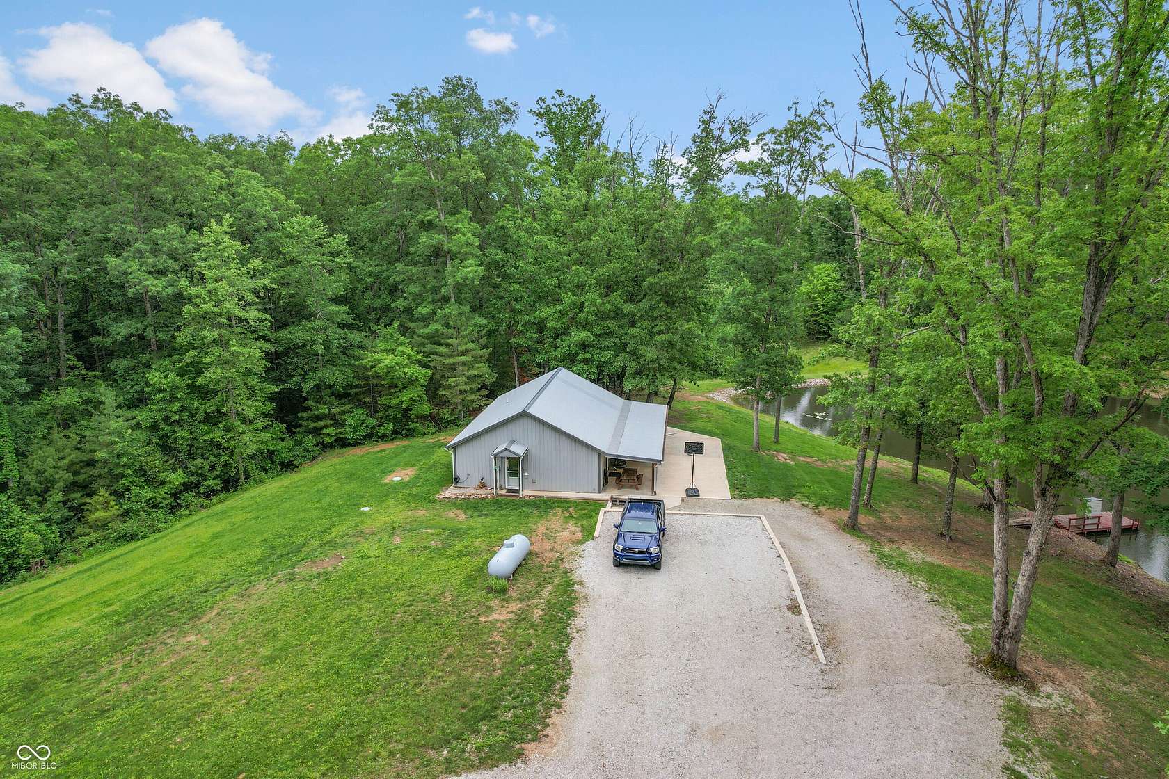 30.2 Acres of Recreational Land with Home for Sale in Seymour, Indiana