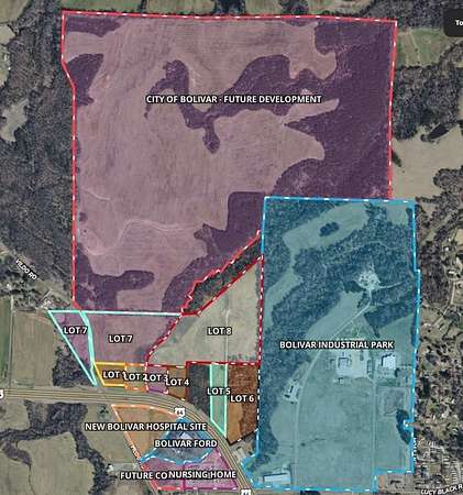 2.5 Acres of Commercial Land for Sale in Bolivar, Tennessee