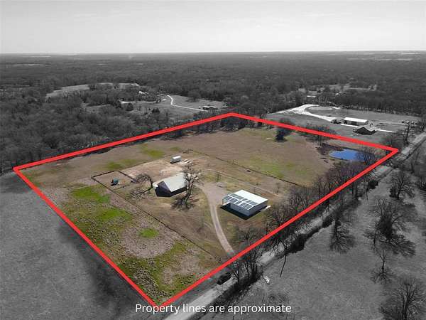 11.8 Acres of Land with Home for Sale in Point, Texas