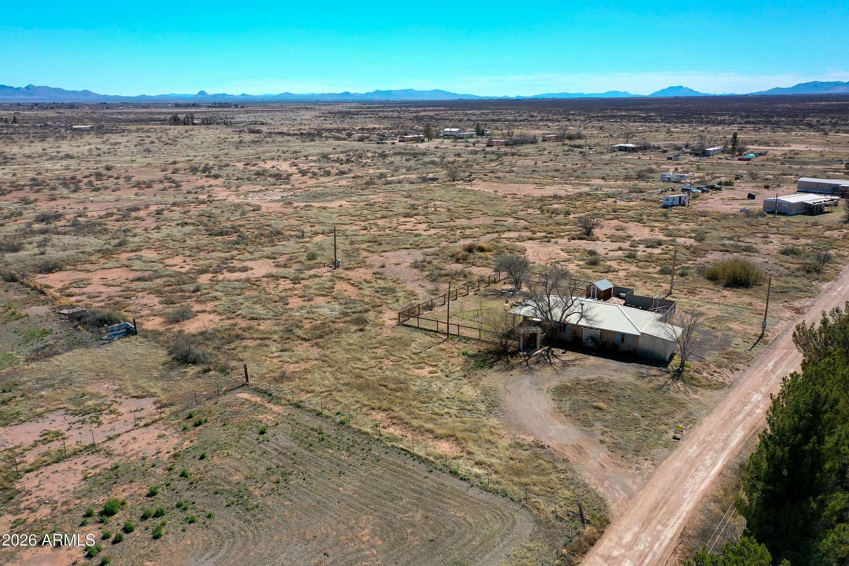 5 Acres of Land with Home for Sale in McNeal, Arizona