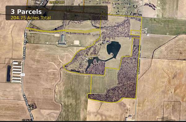 205 Acres of Recreational & Residential Land for Sale in Croton, Ohio