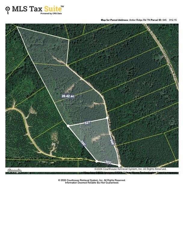 20 Acres of Recreational & Residential Land for Sale in Big Sandy, Tennessee