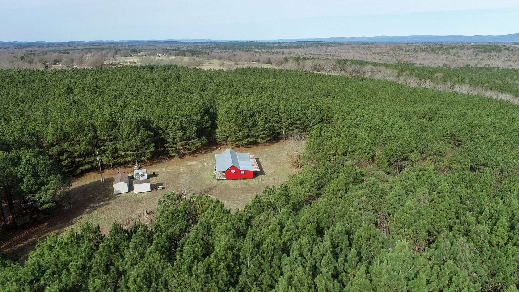 157 Acres of Improved Recreational Land for Sale in Cove, Arkansas
