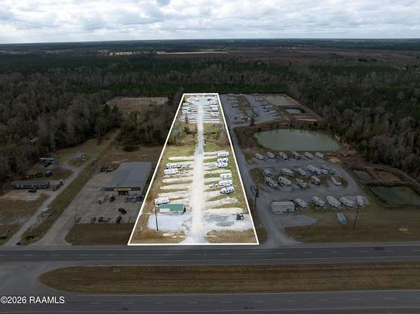 5.48 Acres of Improved Commercial Land for Sale in Ragley, Louisiana