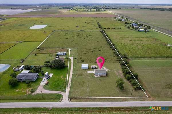 9.22 Acres of Land with Home for Sale in Port Lavaca, Texas