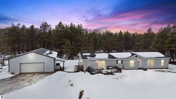 10 Acres of Land with Home for Sale in Cadillac, Michigan