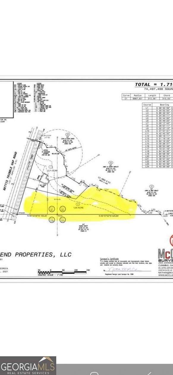 1 Acre of Land for Sale in Cumming, Georgia