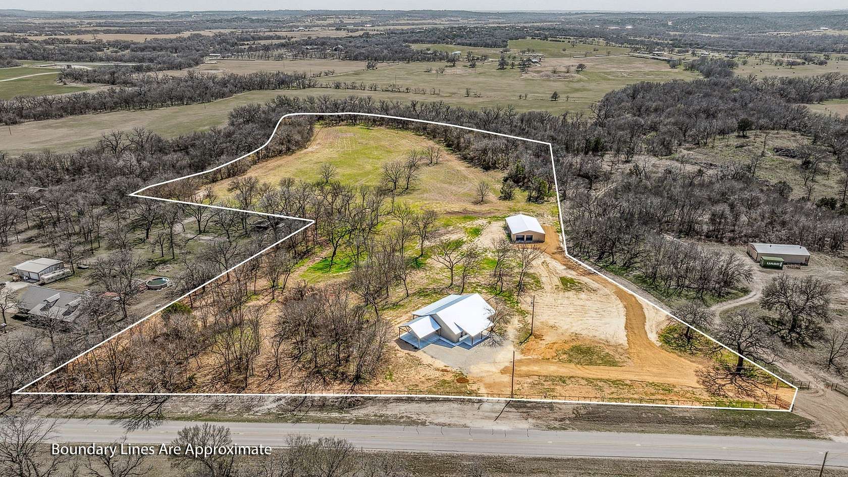 14.6 Acres of Land with Home for Sale in Bluff Dale, Texas