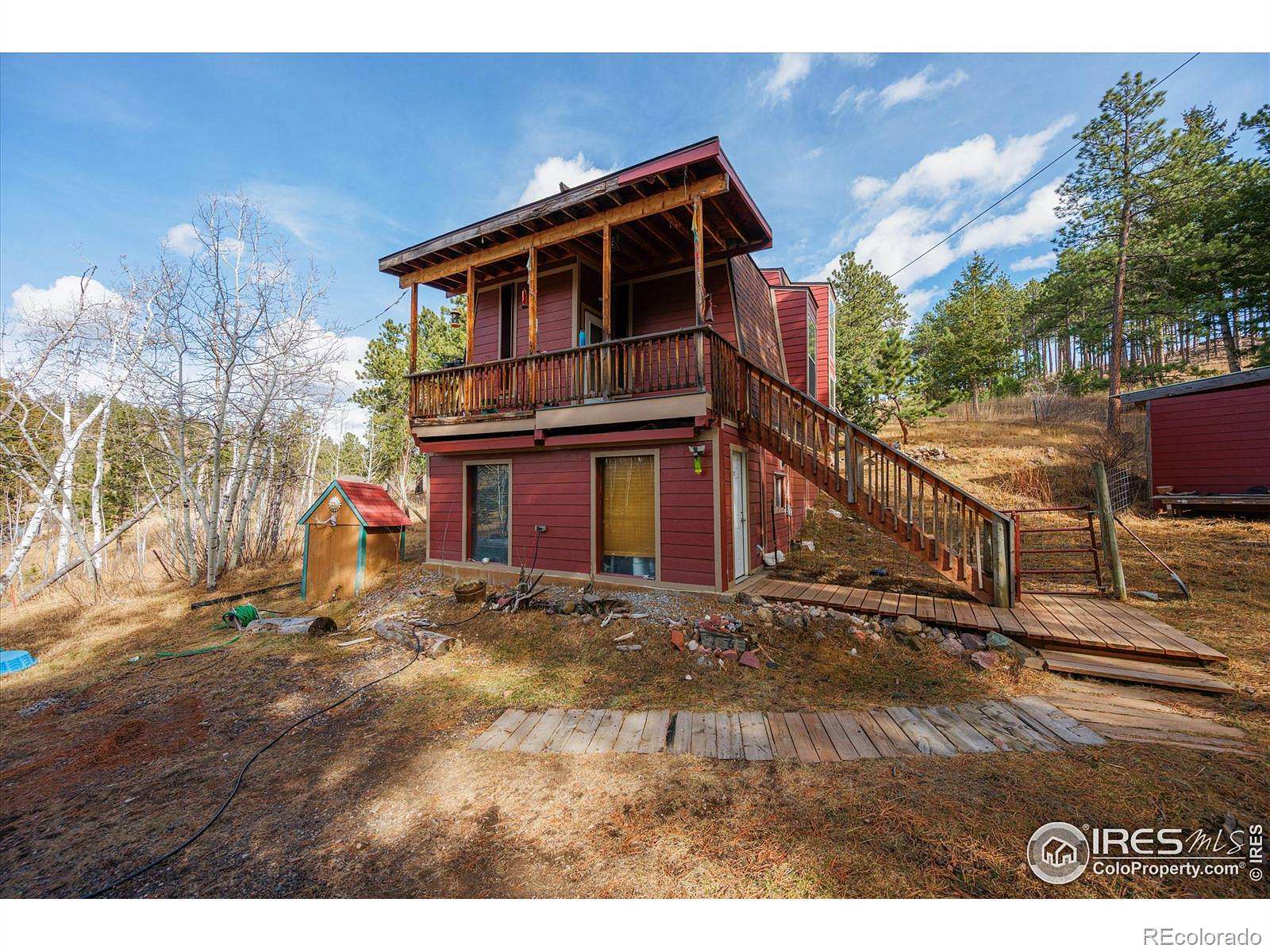 5 Acres of Land with Home for Sale in Bellvue, Colorado