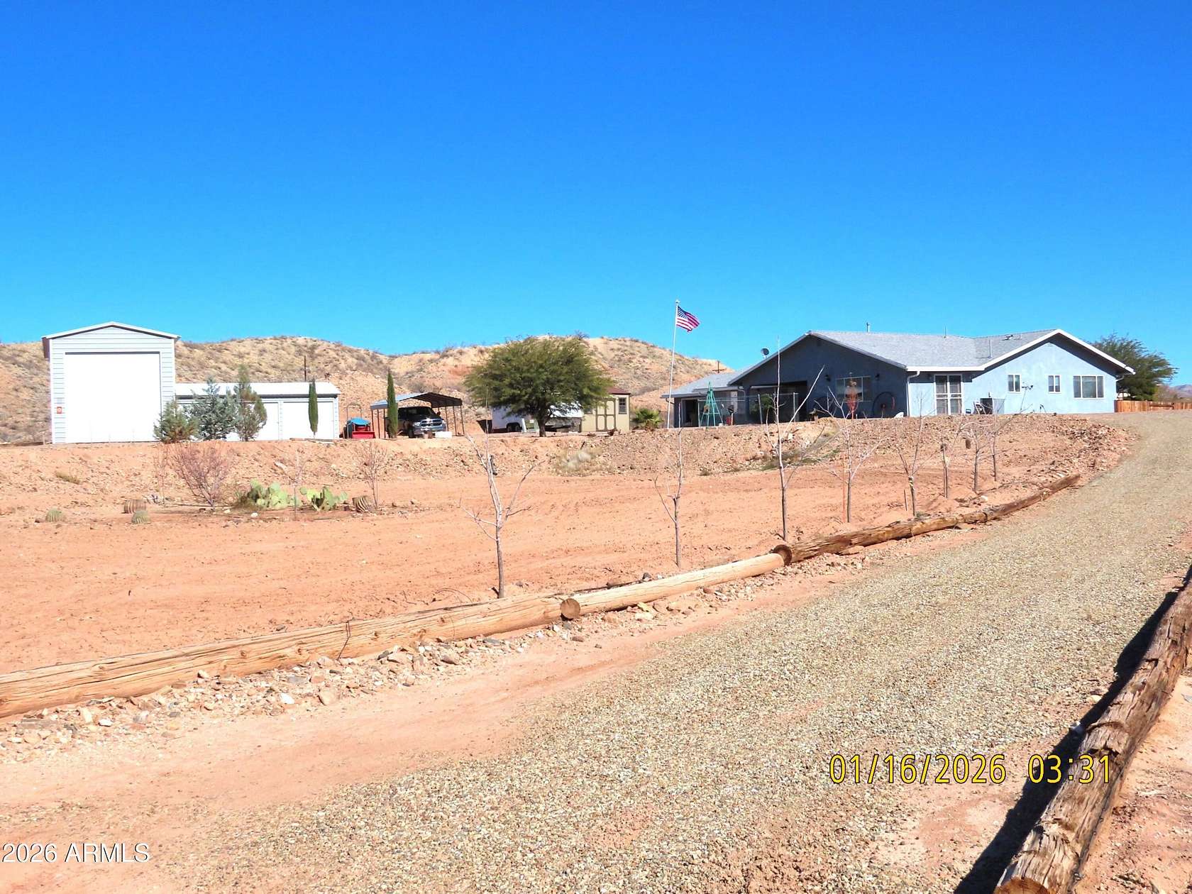 6.64 Acres of Land with Home for Sale in Benson, Arizona