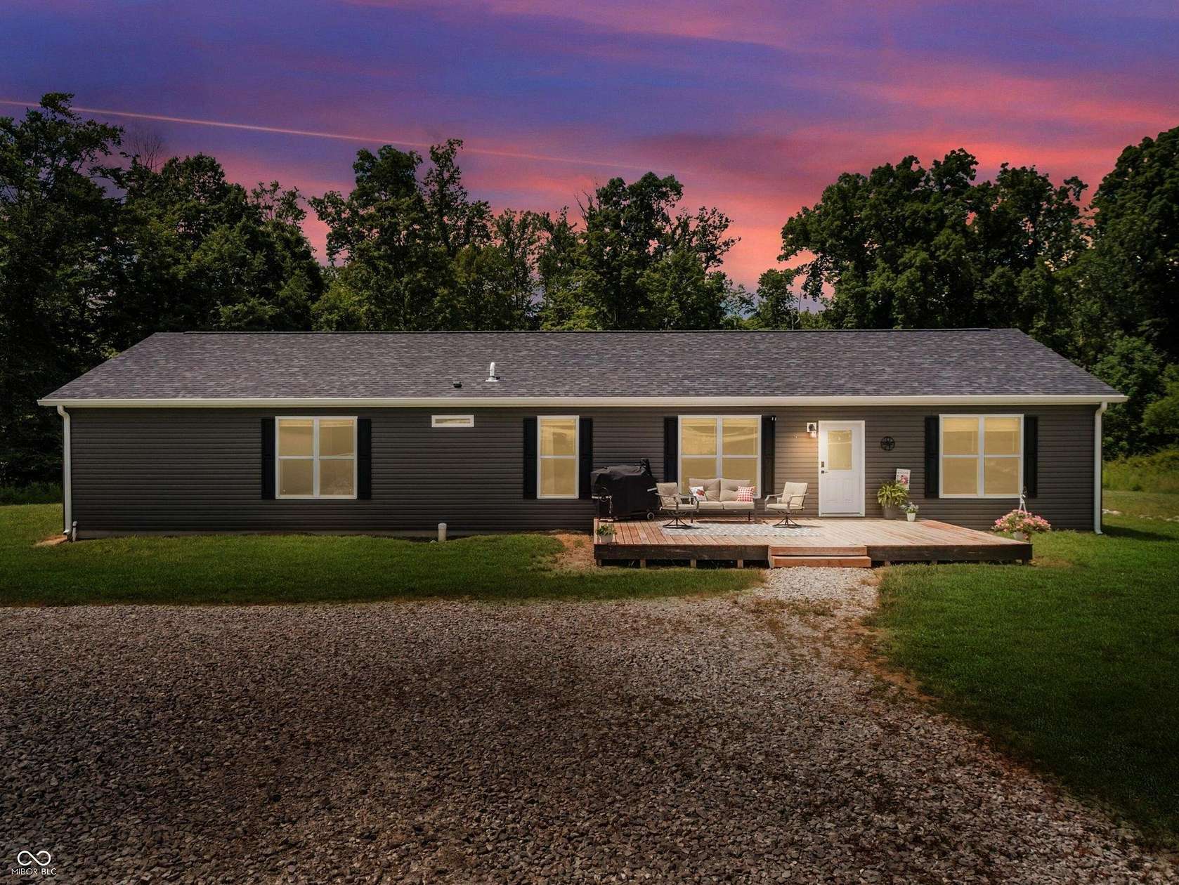 14 Acres of Recreational Land with Home for Sale in Cloverdale, Indiana