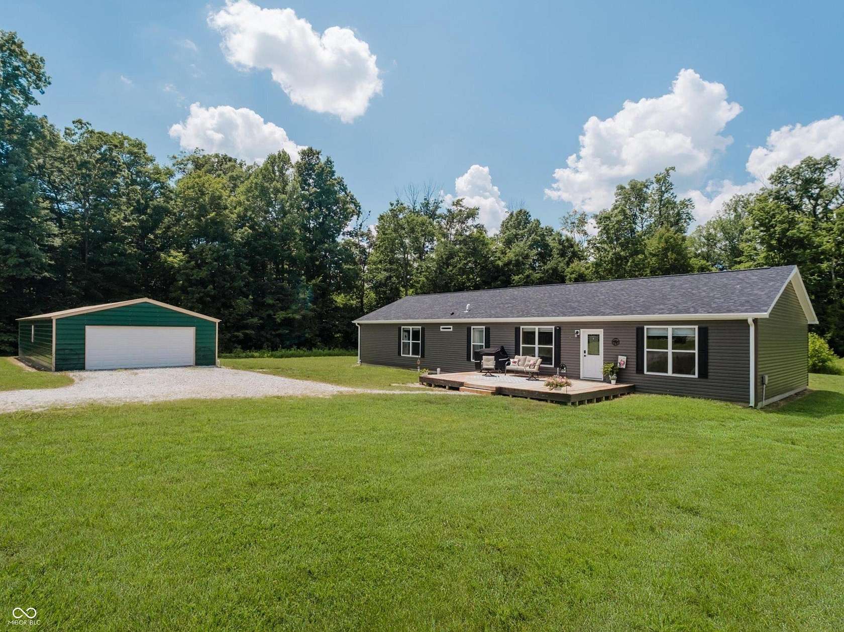 14 Acres of Recreational Land with Home for Sale in Cloverdale, Indiana