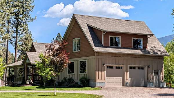 8.19 Acres of Land with Home for Sale in Columbia Falls, Montana