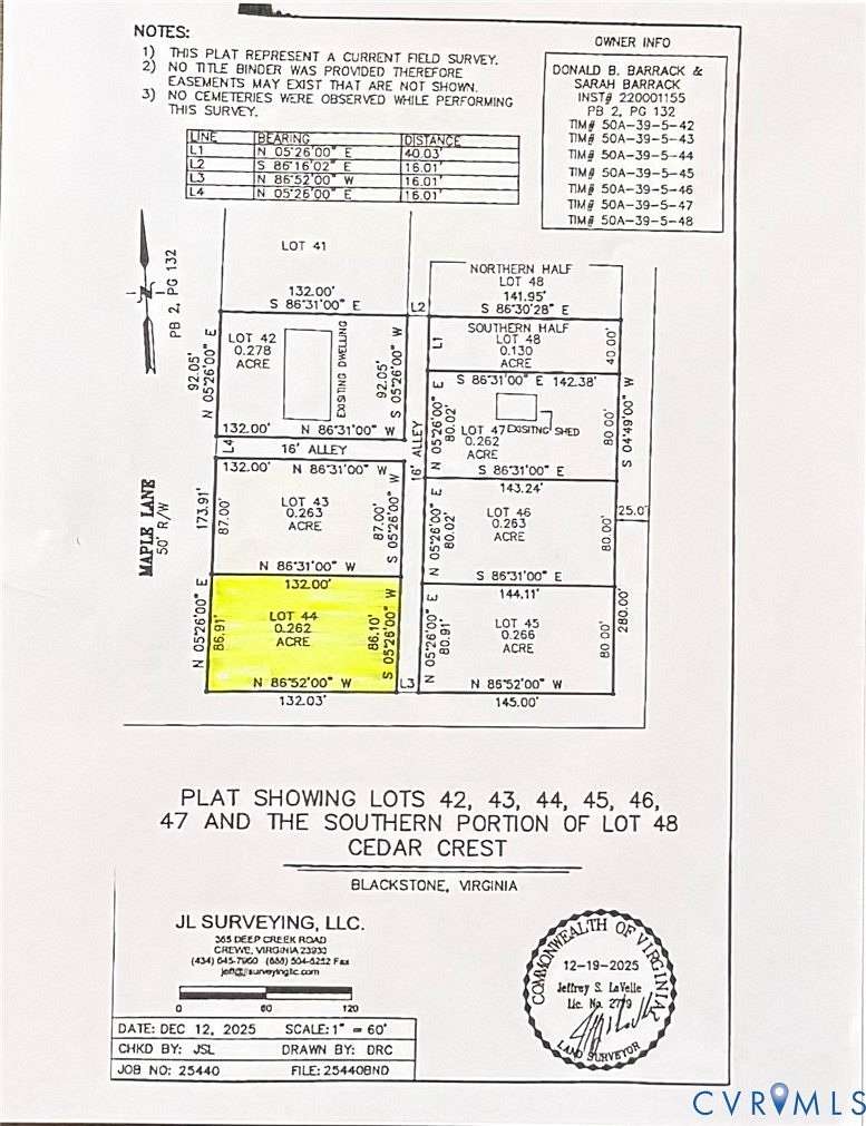 0.27 Acres of Residential Land for Sale in Blackstone, Virginia
