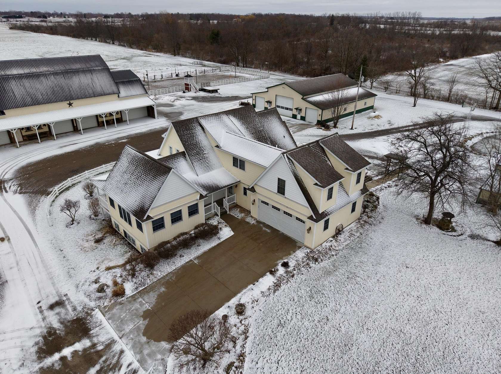 39 Acres of Agricultural Land with Home for Sale in Coopersville, Michigan