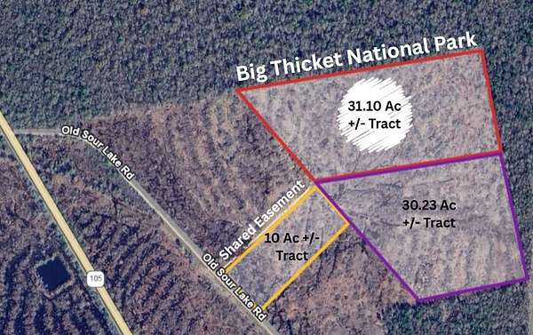 31.1 Acres of Land for Sale in Sour Lake, Texas