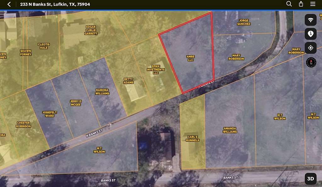 0.18 Acres of Residential Land for Sale in Lufkin, Texas