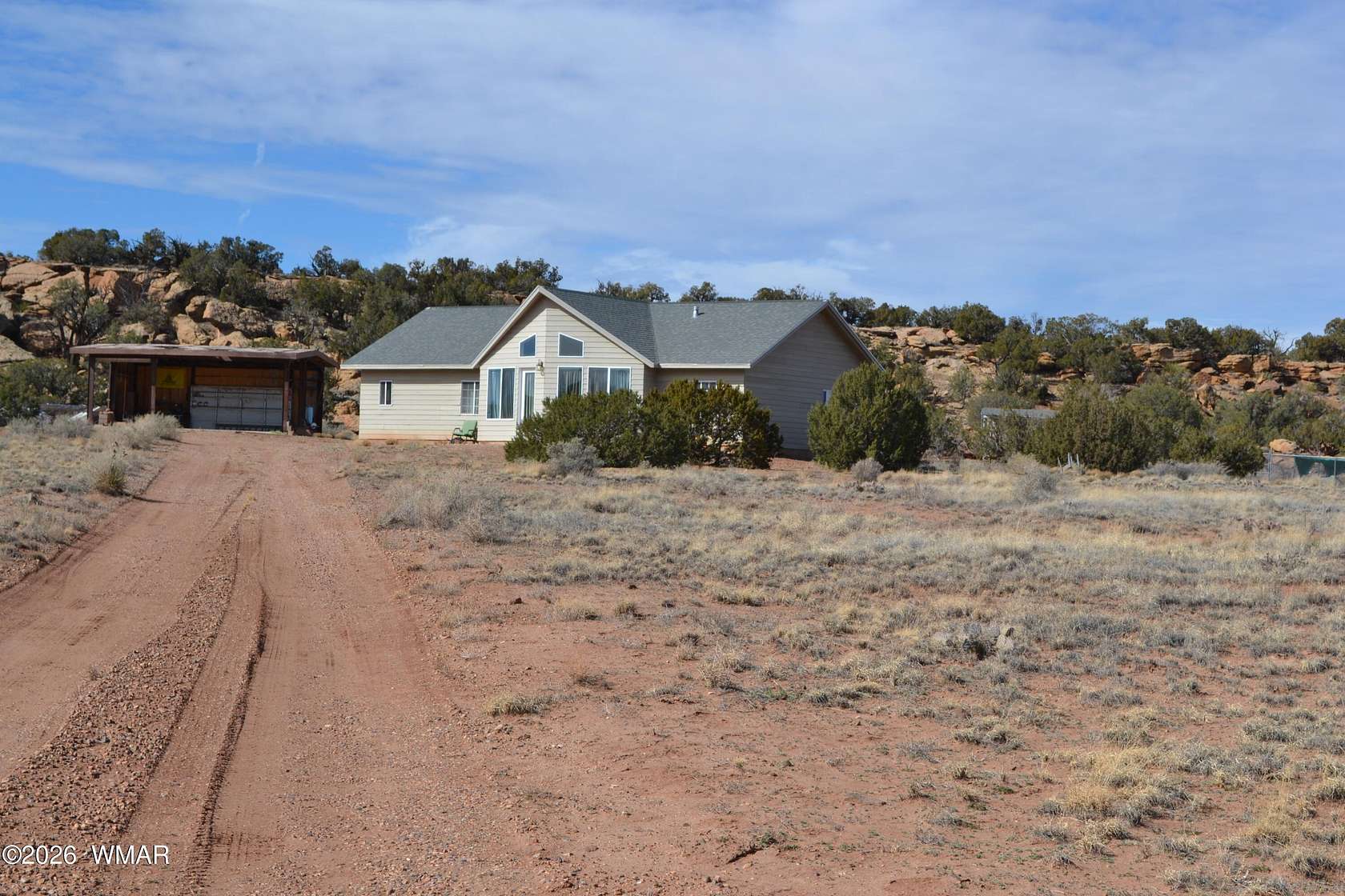 44 Acres of Land with Home for Sale in Concho, Arizona