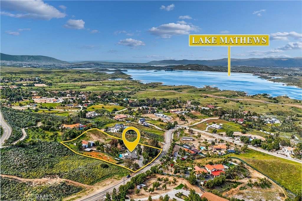 2.65 Acres of Land with Home for Sale in Lake Mathews, California