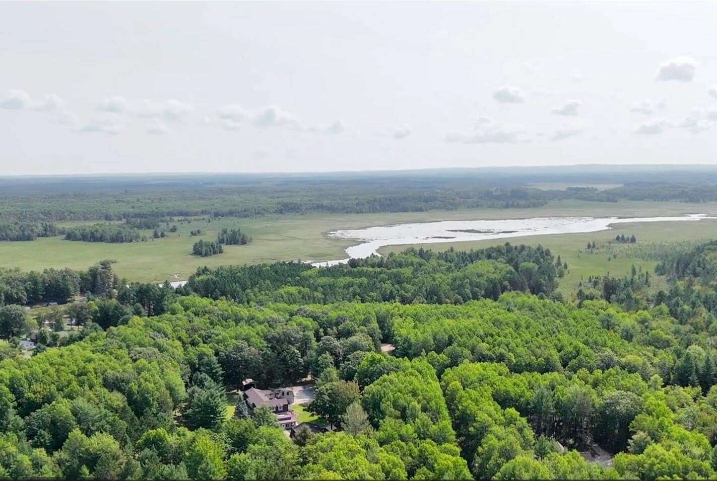 10.8 Acres of Land with Home for Sale in St. Helen, Michigan