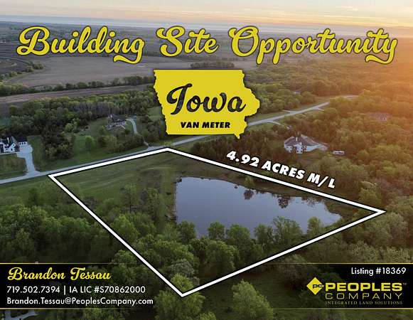 5 Acres of Land for Sale in Van Meter, Iowa