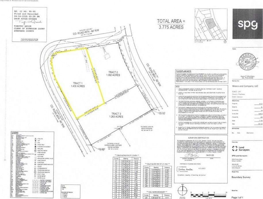 1.43 Acres of Land for Sale in Eastanollee, Georgia
