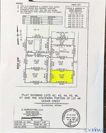 0.3 Acres of Residential Land for Sale in Blackstone, Virginia
